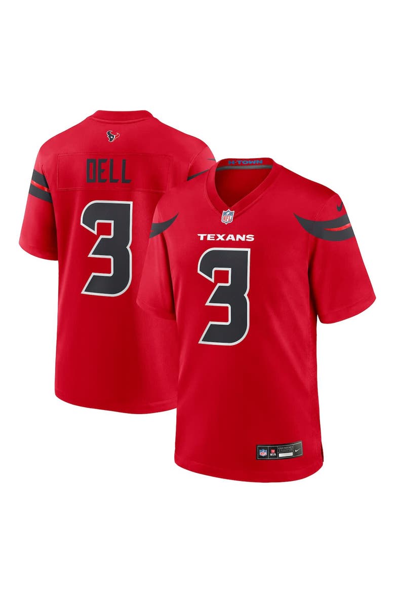 Men's Nike Tank Dell  Red Houston Texans Alternate Game Jersey, Alternate, color, Red