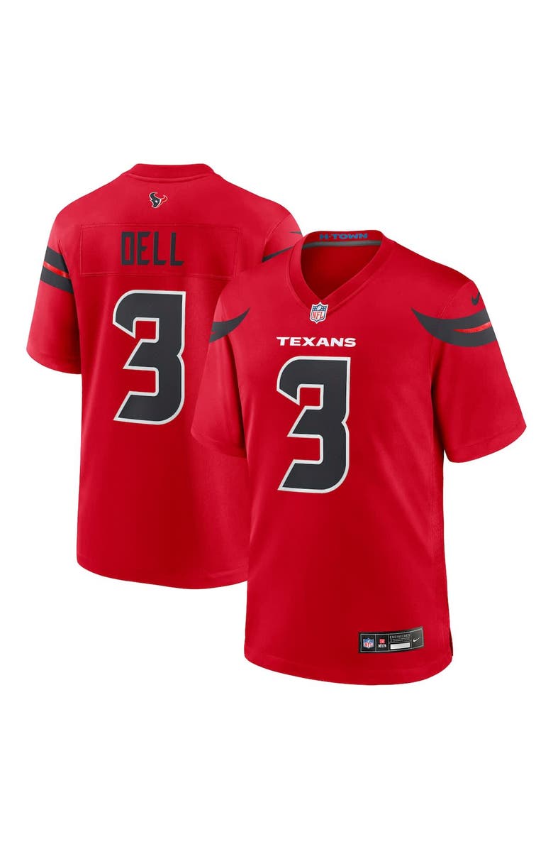 Nike Men's Nike Tank Dell  Red Houston Texans Alternate Game Jersey, Alternate, color, Red