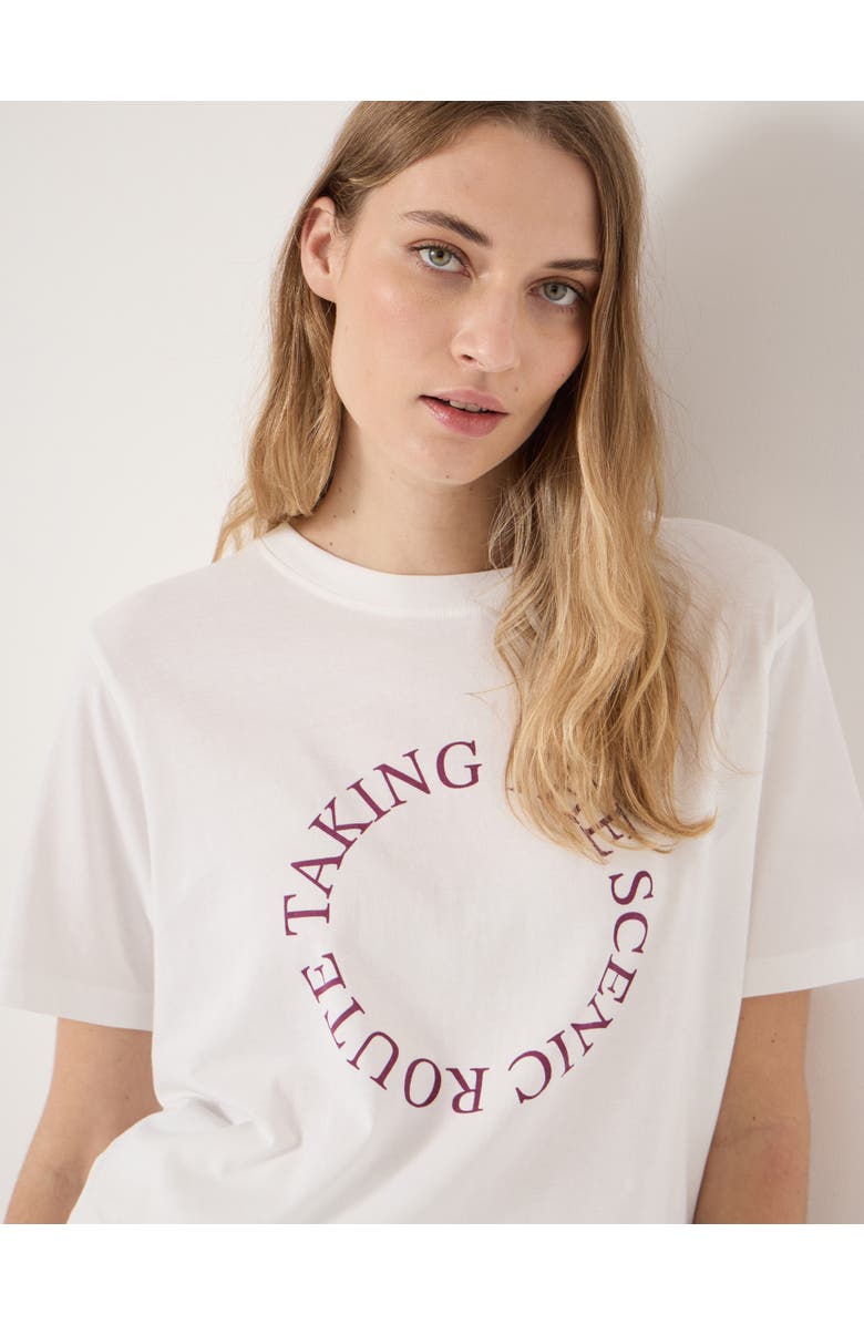 Hush Taking The Scenic Route Graphic T-shirt, Alternate, color, White