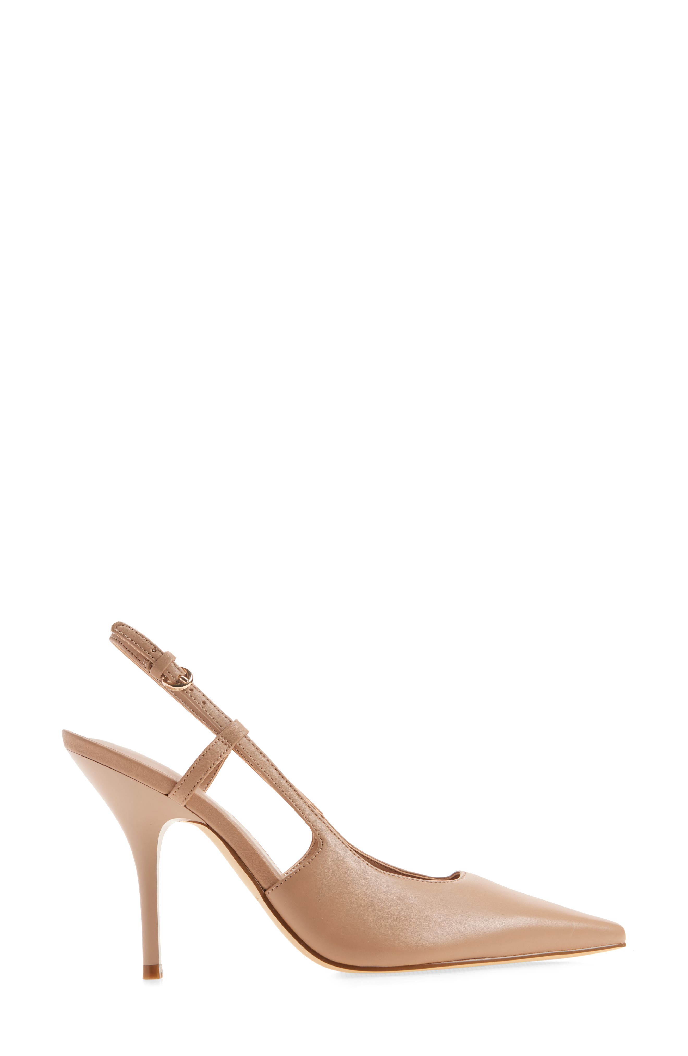 Torry Slingback Pointed Toe Pump, Alternate, color, LIGHT NATURAL LEATHER