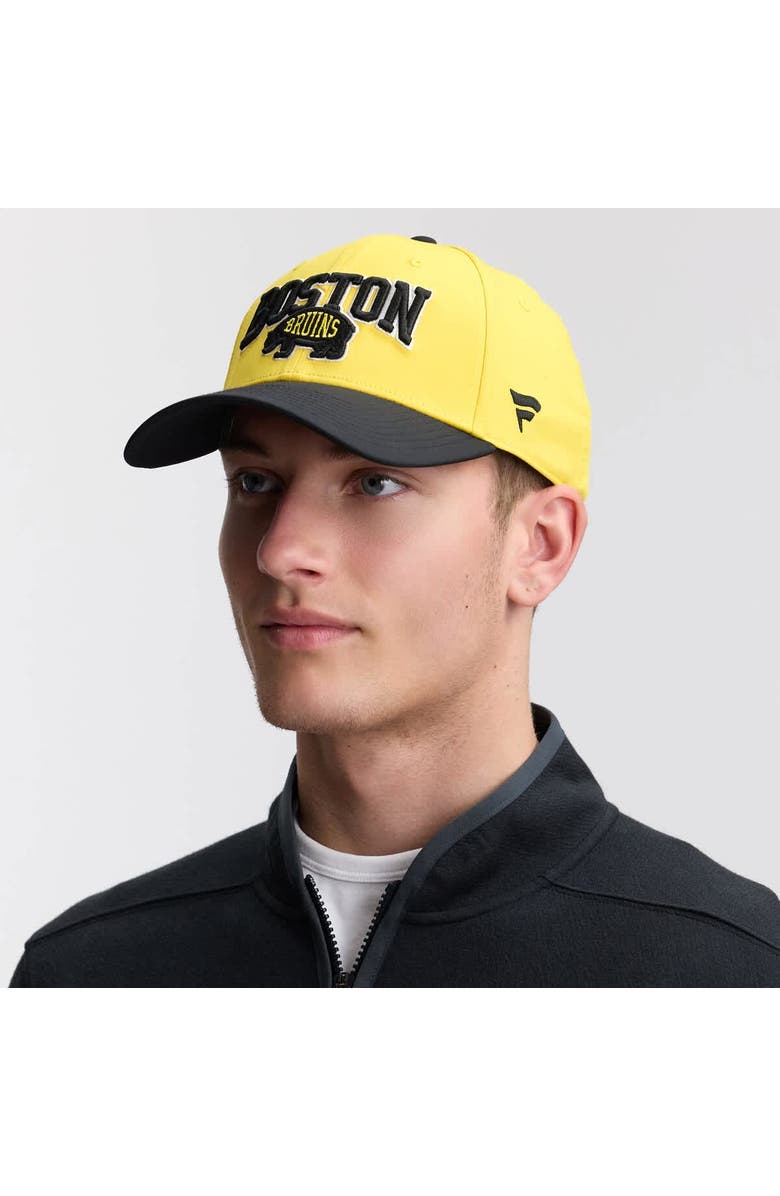 FANATICS Men's Fanatics  Gold/Black Boston Bruins 2026 NHL Stadium Series Authentic Pro Quick Release Adjustable Hat, Main, color, Gold