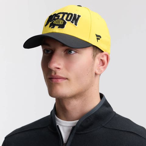 Men's Fanatics  Gold/Black Boston Bruins 2026 NHL Stadium Series Authentic Pro Quick Release Adjustable Hat
