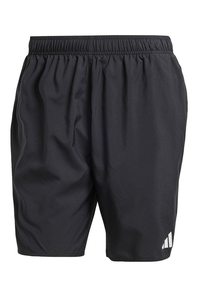 Essentials Swim Trunks, Alternate, color, BLACK/ WHITE
