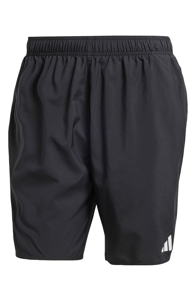 adidas Essentials Swim Trunks, Alternate, color, Black/ White