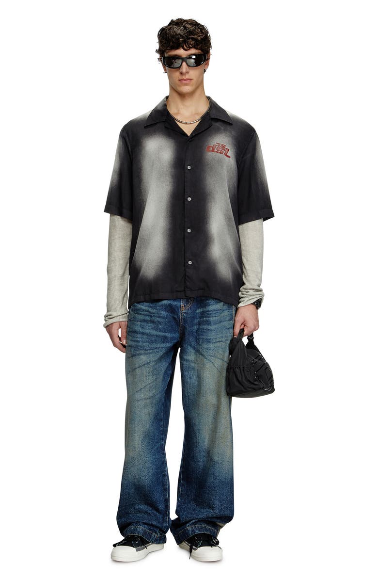 DIESEL<sup>®</sup> S-Elly Camp Shirt, Alternate, color, Deep/ Black