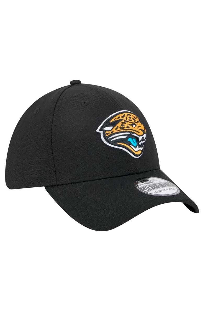 New Era Men's New Era Black Jacksonville Jaguars Throwback Main 39THIRTY Flex Hat, Alternate, color, Black