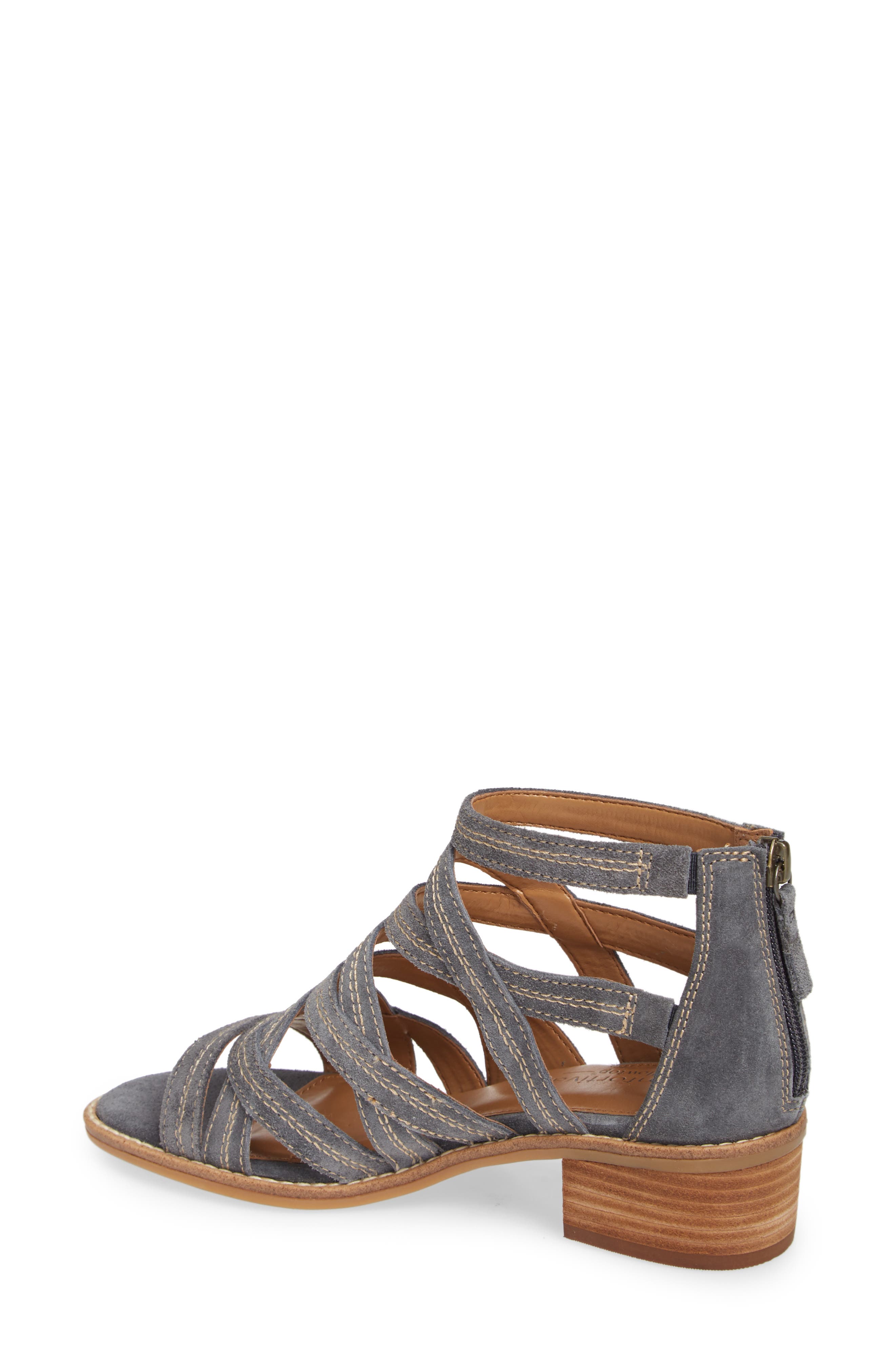 Betha Sandal, Alternate, color, DENIM SUEDE