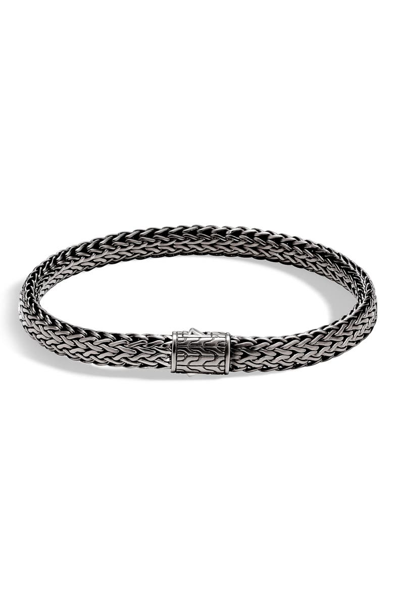 John Hardy Icon Bracelet, Dark Silver, 6.5mm, Alternate, color,