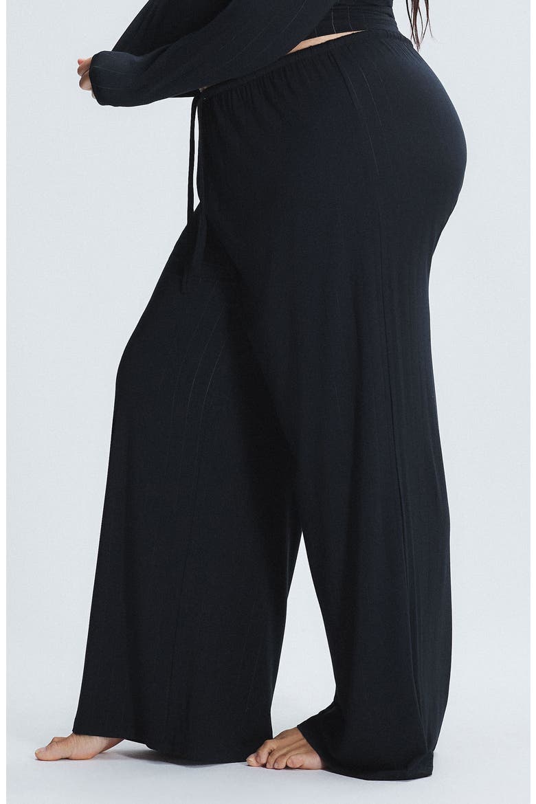Sleek Stitch Sleep Pants, Alternate, color, BLACK CAVIAR