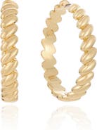 Ettika Twisted Hoop Earrings