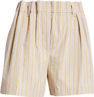 Brunello Cucinelli Stripe Cotton Blend Bermuda Shorts
