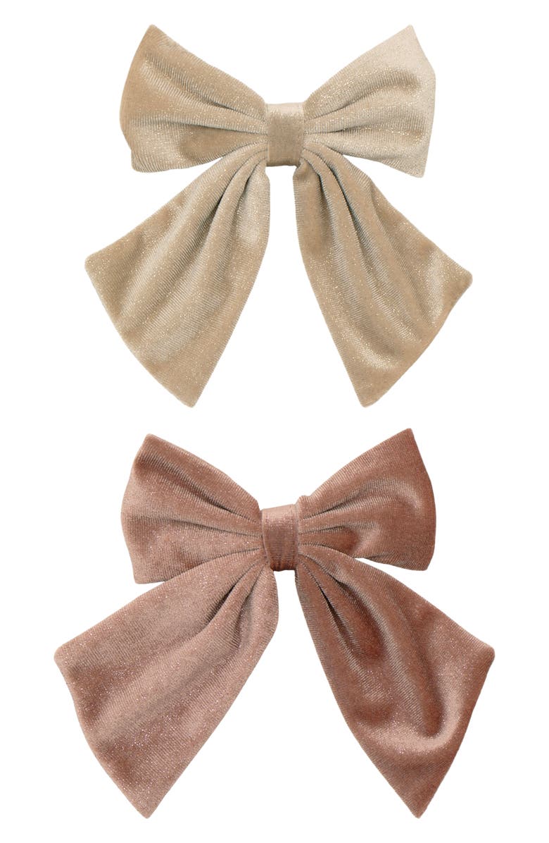 Mimi & Lula Kids' 2-Pack Agnes Oversized Bows, Main, color, Pink