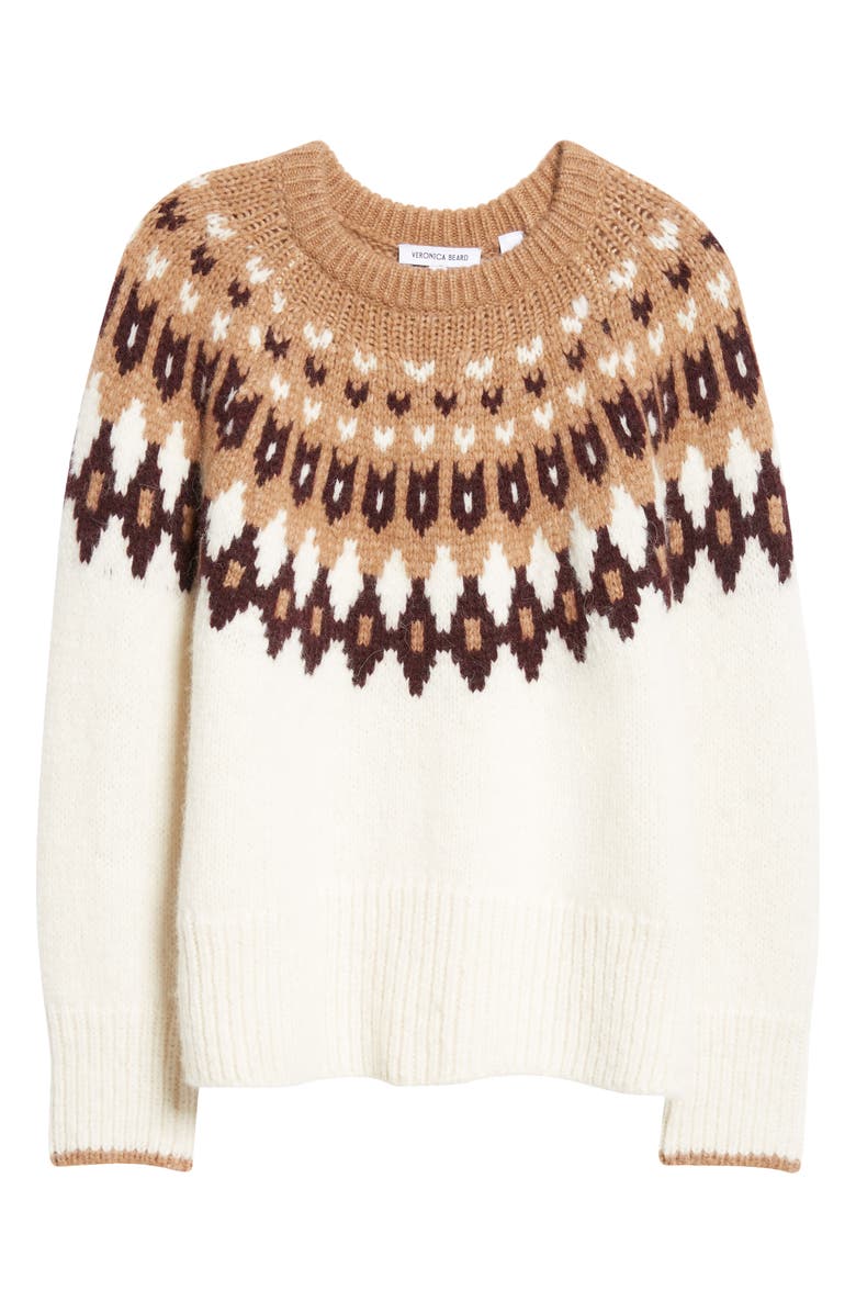 Veronica Beard Anne Fair Isle Sweater, Alternate, color, 