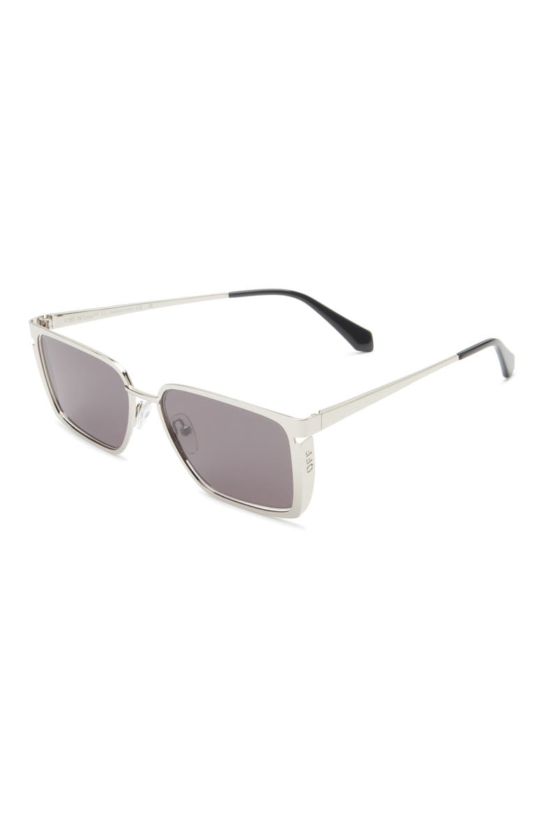 Yoder Square Sunglasses, Alternate, color, SILVER DARK GREY