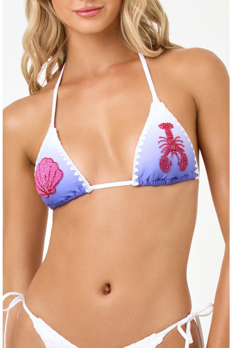 Sonia Beaded Embroidered Bikini Top, Main, color, INTO THE BLUE