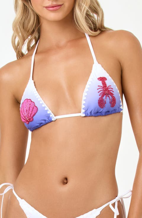 Sonia Beaded Embroidered Bikini Top