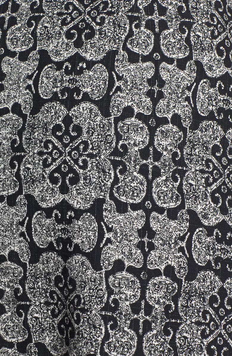 Free People 'Tribal Tale' Cutout Mixed Print Midi Dress, Alternate, color, 