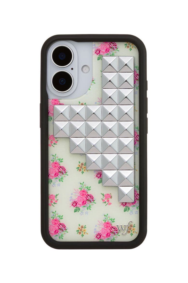 Vintage Floral Stud iPhone Case, Alternate, color, Yellow