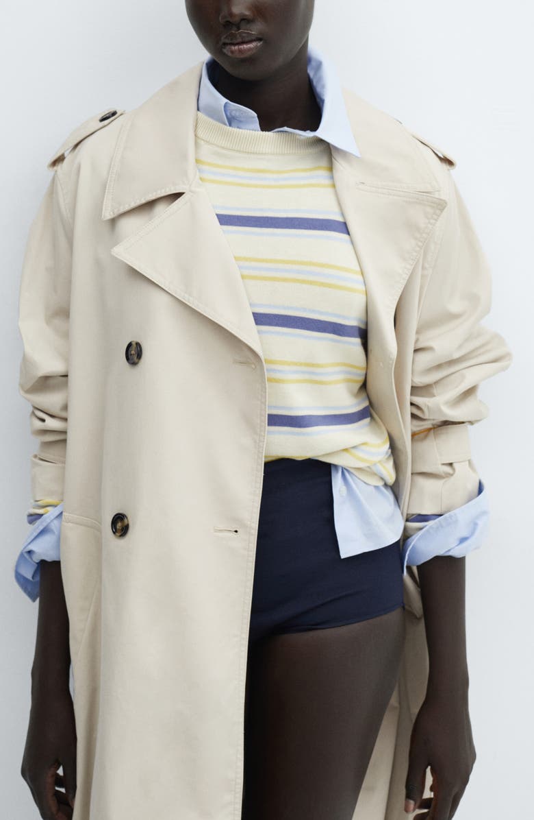 MANGO Virginia Stripe Cotton Sweater, Alternate, color, 