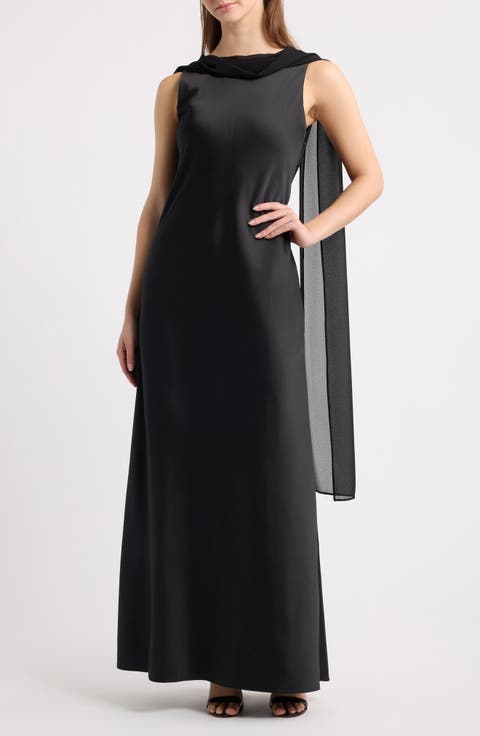 Hartwell Cowl Neck Scarf Gown
