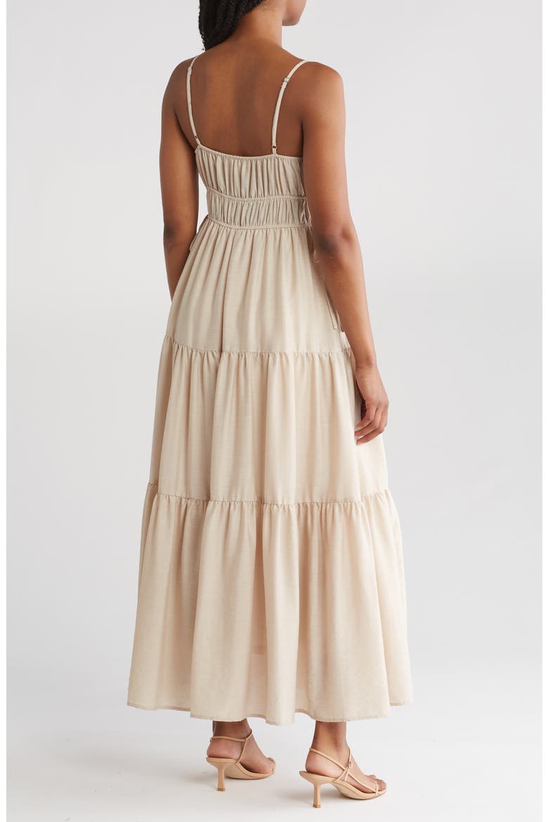 Tiered Sundress, Alternate, color, KHAKI