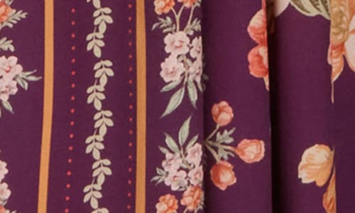 Maaji Vintage Flower Della Cover-up Maxi Dress In Purple