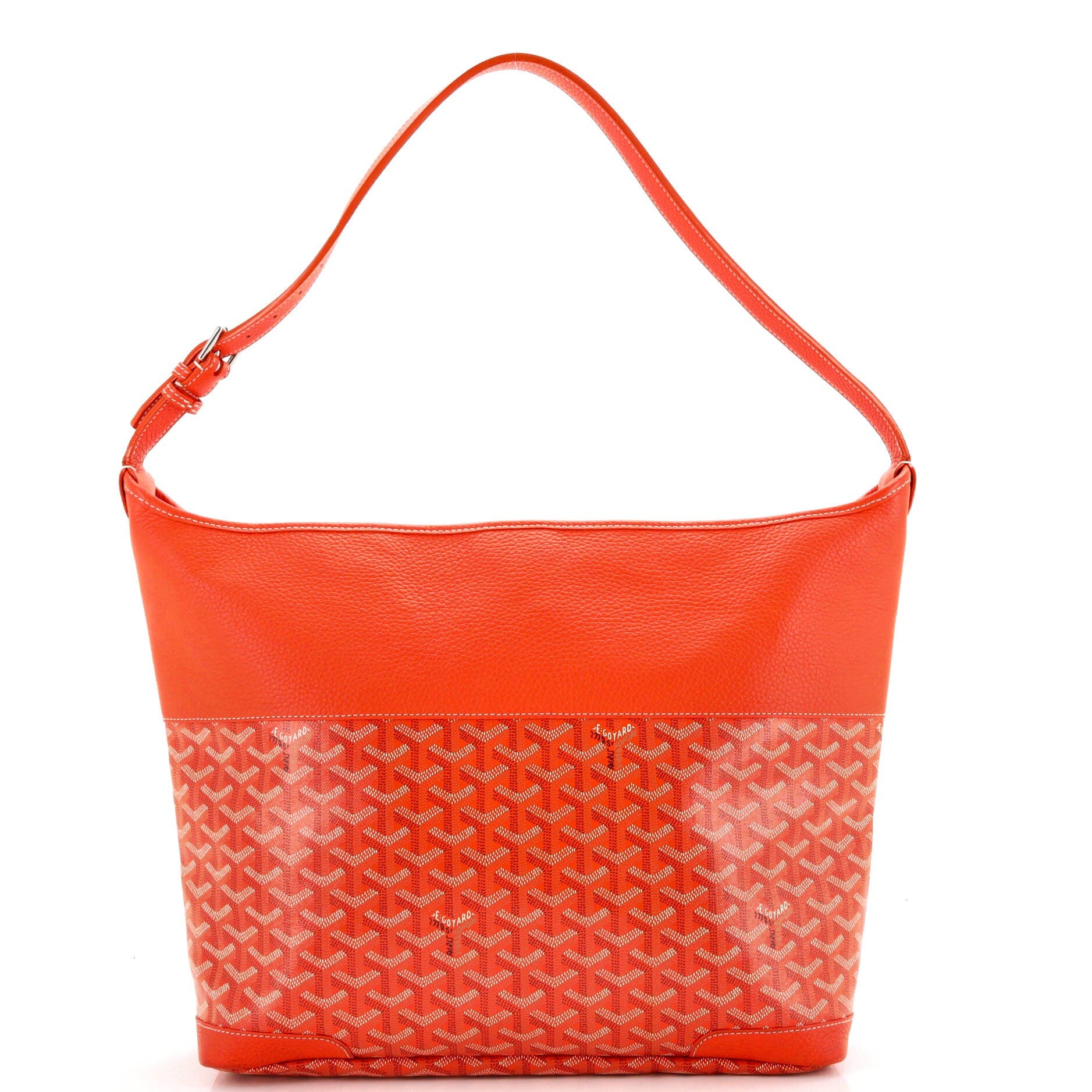 Pre-Owned Goyard Grenadine Hobo Coated Canvas with Leather, Alternate, color, 