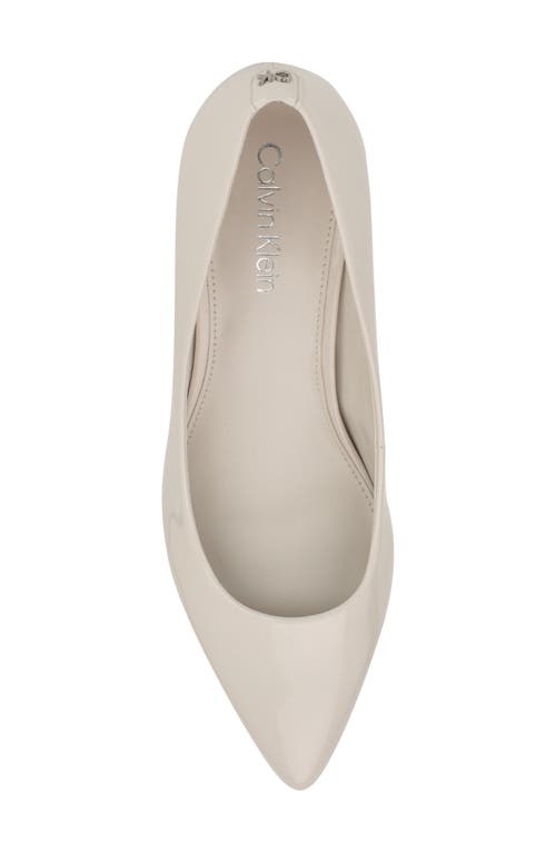 Calvin Klein Alanta Square Toe Pump In Ivory