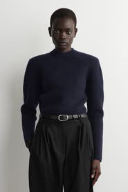 COS Sculpted-shoulder Merino Wool Sweater