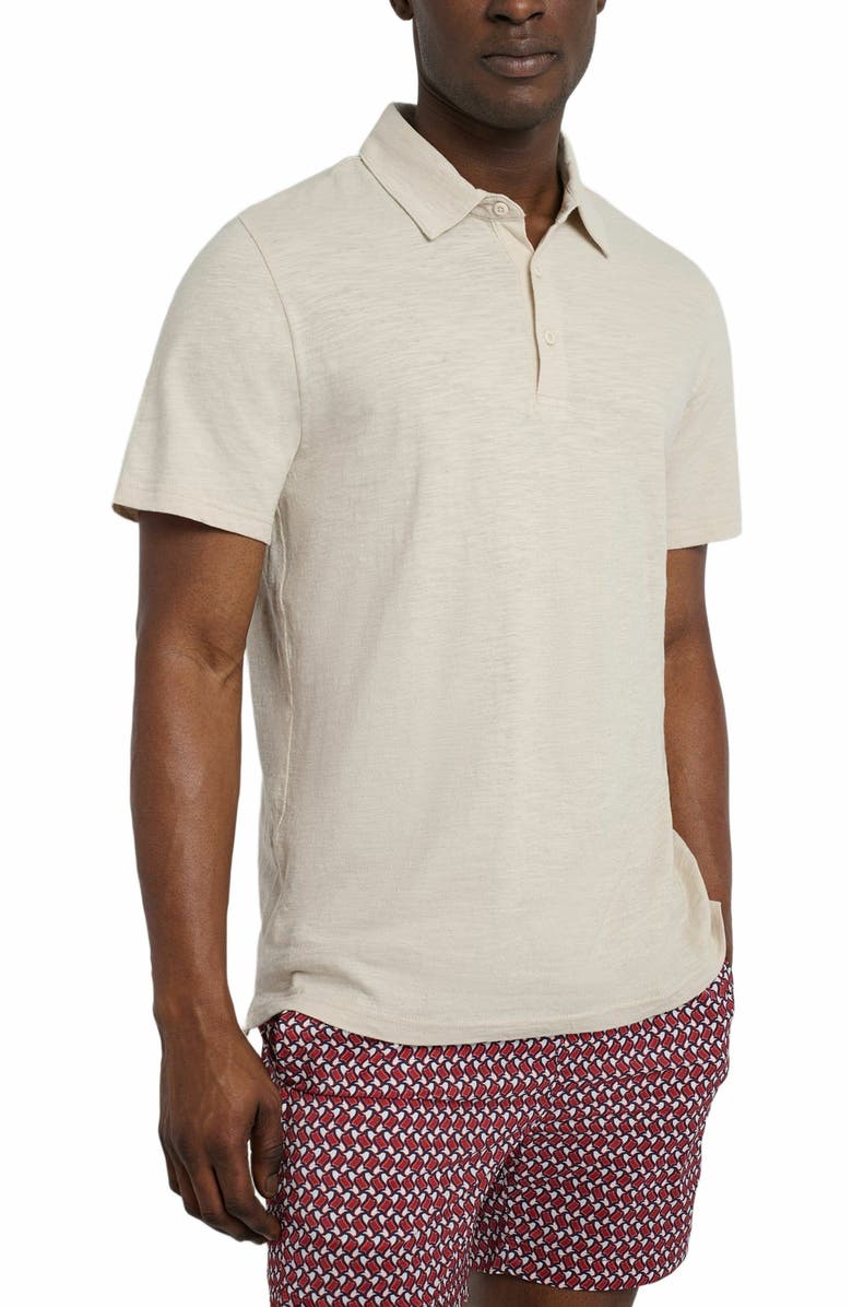 Onia Slub Short Sleeve Polo, Alternate, color,