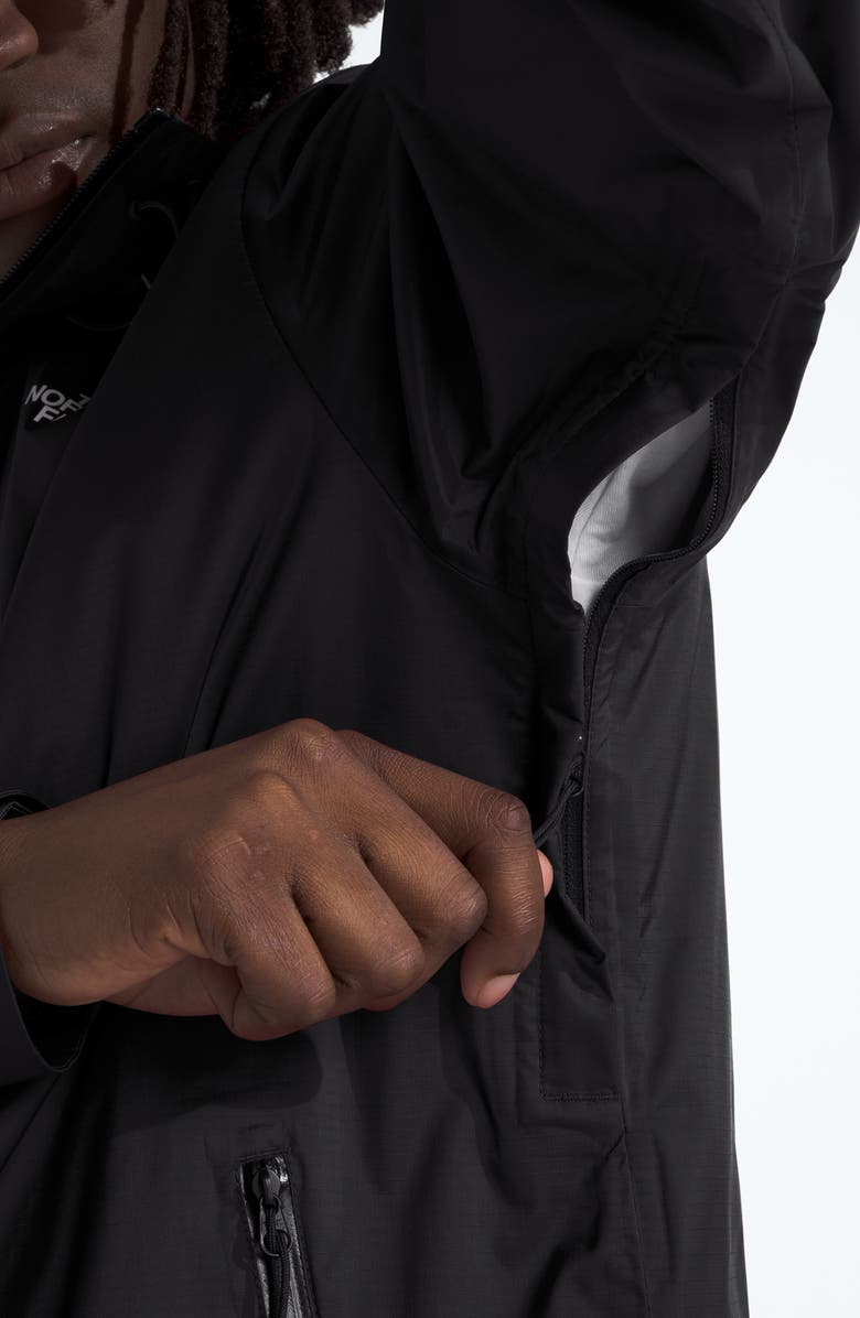 The North Face Alta Vista Water Repellent Packable Hooded Jacket, Alternate, color, Tnf Black