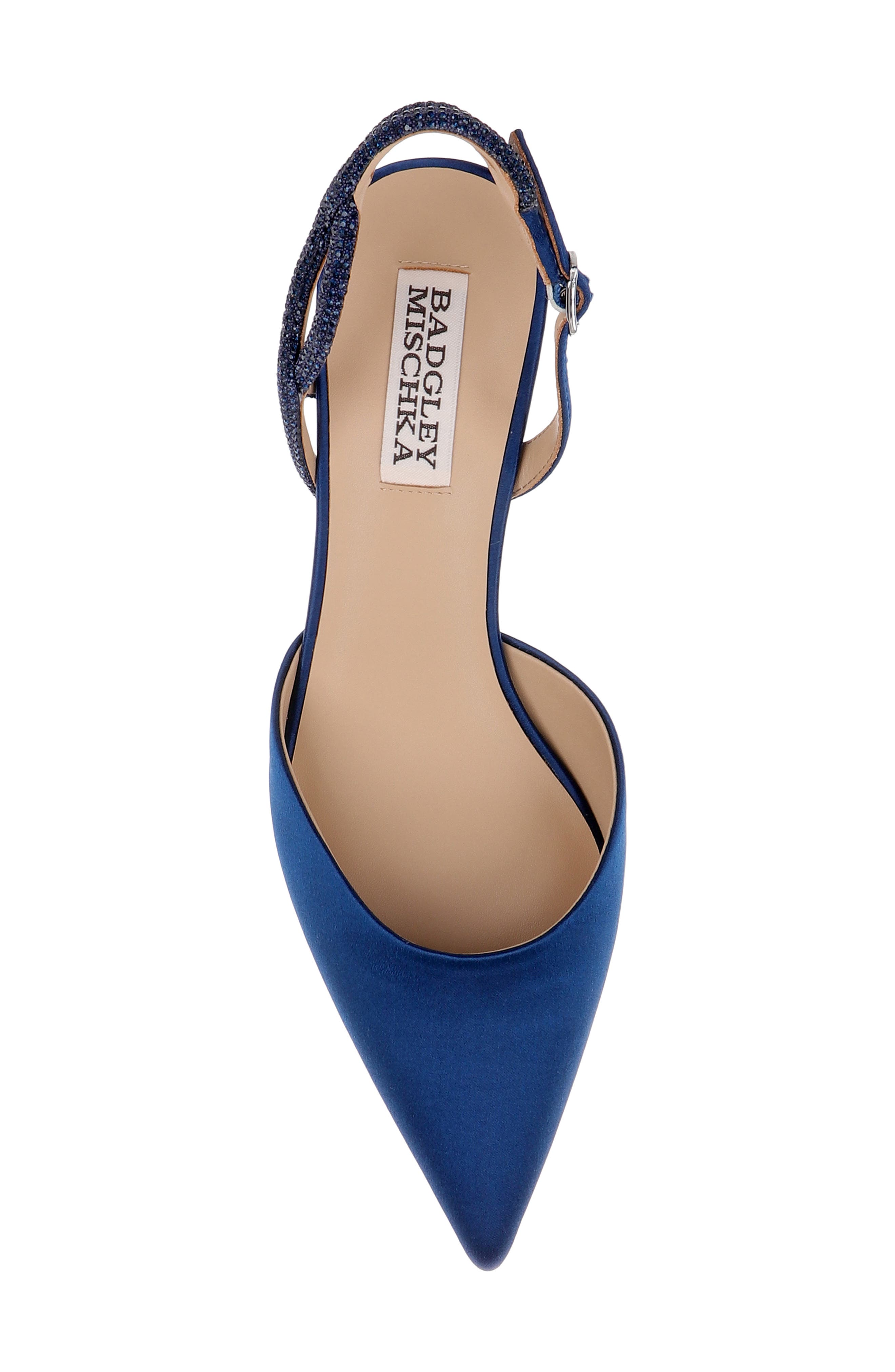 Yulianna d'Orsay Pump, Alternate, color, NAVY SATIN