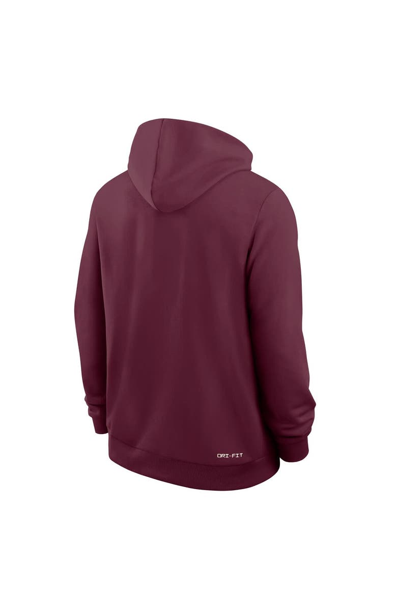 Nike Men's Nike Maroon Virginia Tech Hokies 2025 Sideline Performance Full-Zip Hoodie, Alternate, color, 