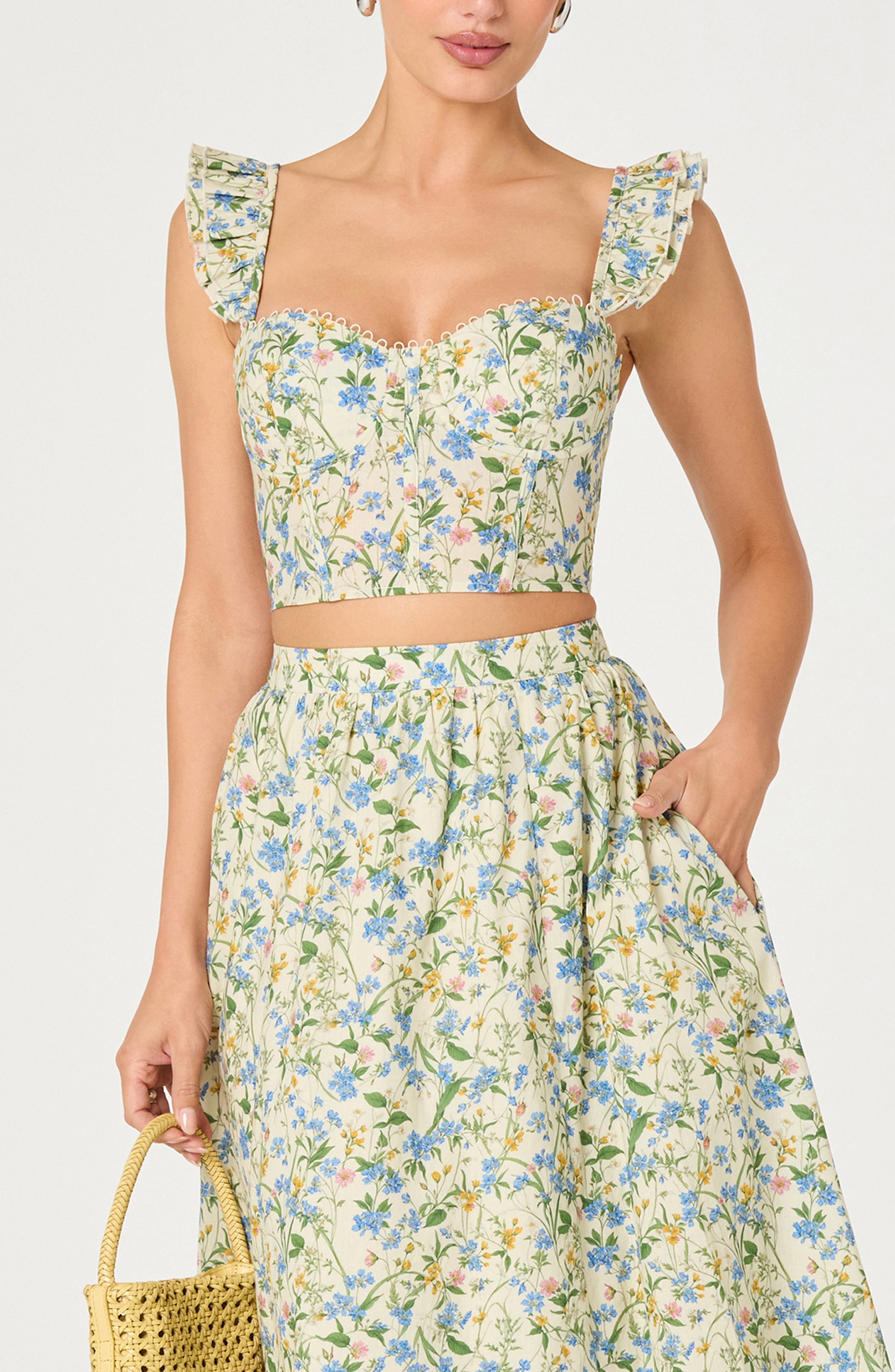 selected BLUE GREEN MULTI FLORAL
