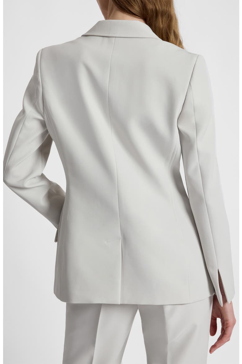 Jess Crepe Single Button Jacket, Alternate, color, ASH