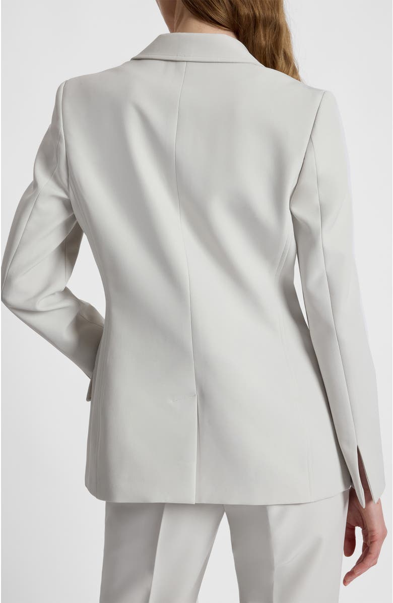 Santorelli Jess Crepe Single Button Jacket, Alternate, color, Ash