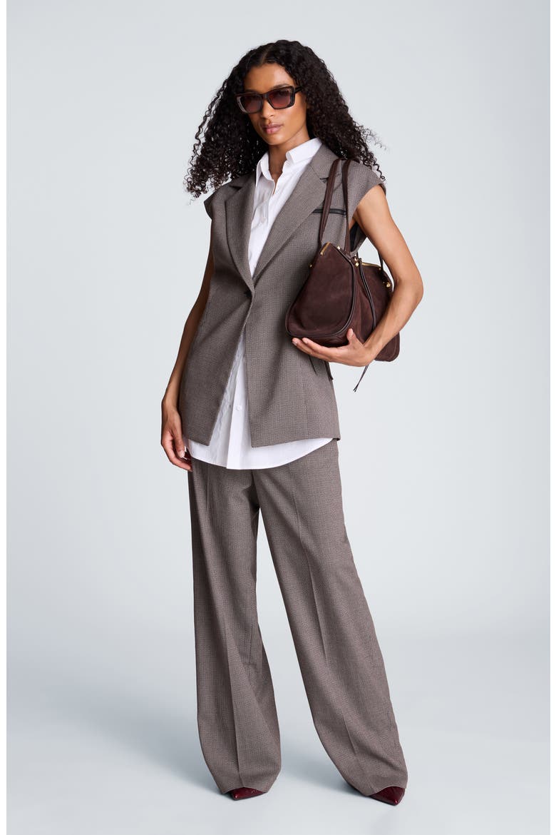 High Waist Wide Leg Pants, Alternate, color, BLACK MULTI