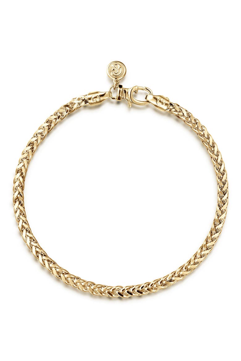 Men's 14k Gold 4mm Chain Bracelet, Main, color, 14K YELLOW GOLD