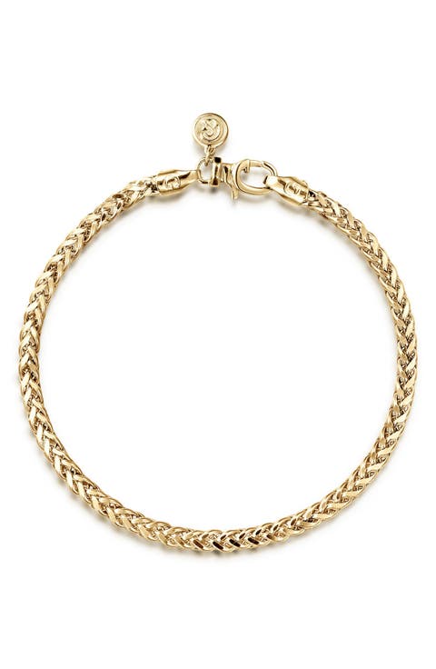 Men's 14k Gold 4mm Chain Bracelet