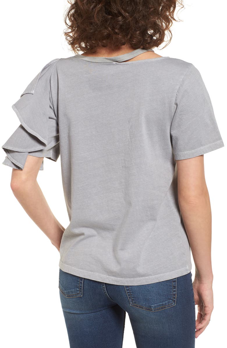 BP. Ruffle Cutout Tee, Alternate, color, 