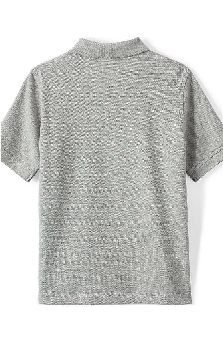 Lands' End School Uniform Kids Short Sleeve Mesh Polo Shirt, Alternate, color, Gray Heather