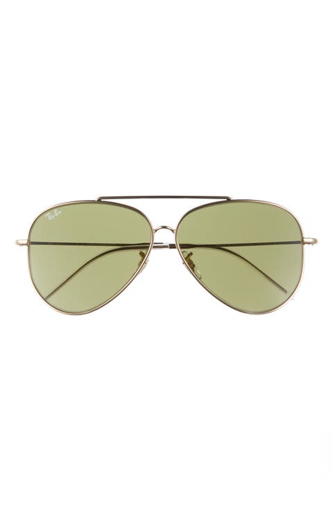 Reverse 62mm Oversize Aviator Sunglasses