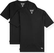 PAPER PLANES 2-Pack Essential Stretch Cotton V-Neck T-Shirts