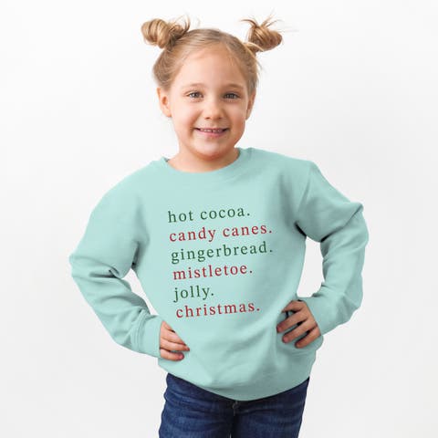Christmas Words Typewriter Sweatshirt Toddler