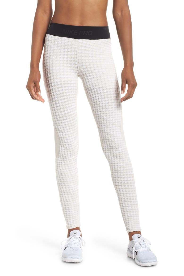 Pro HyperWarm Leggings, Main, color, DESERT SAND/ WHITE