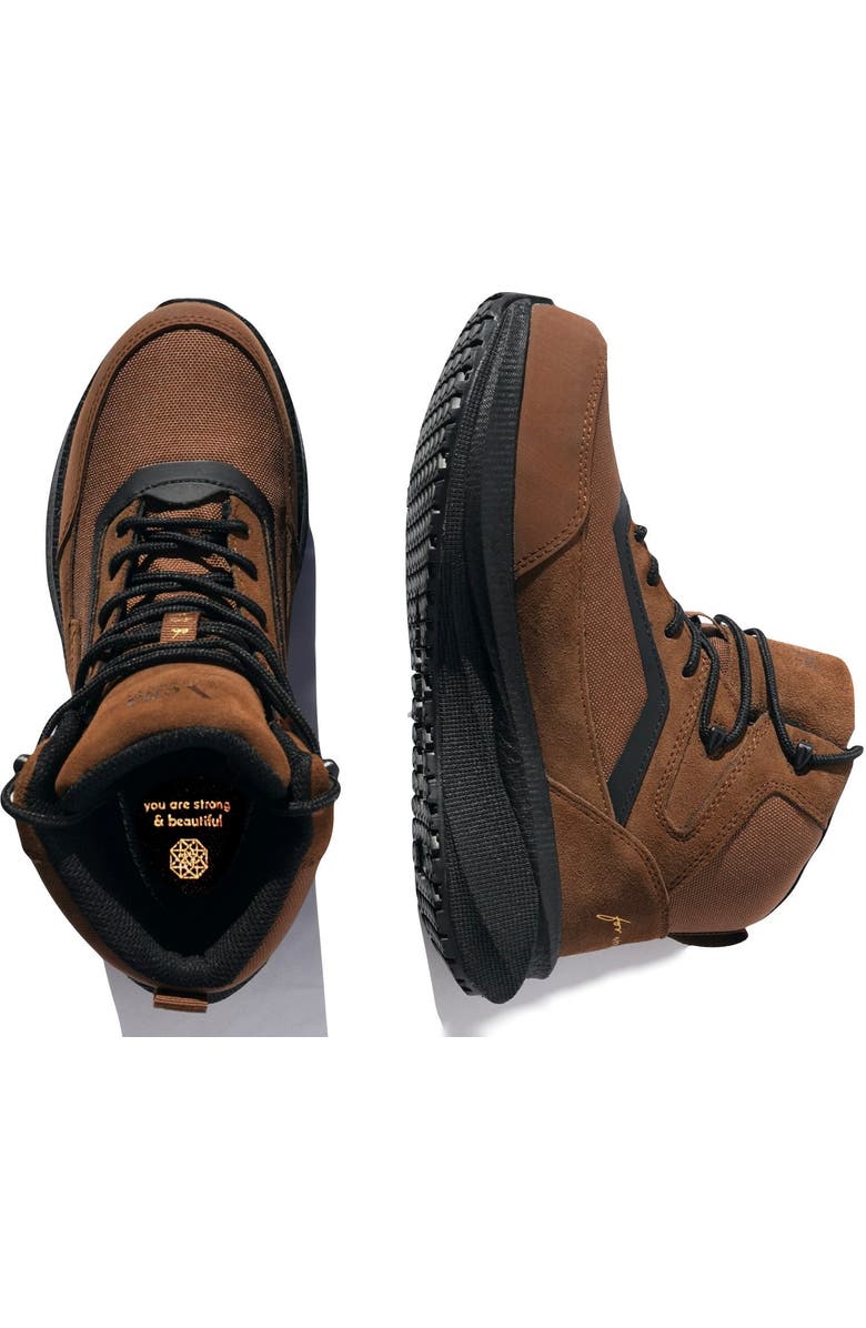 Xena Workwear Luna Composite Toe Waterproof High Top Safety Boot, Alternate, color, Dusk Brown