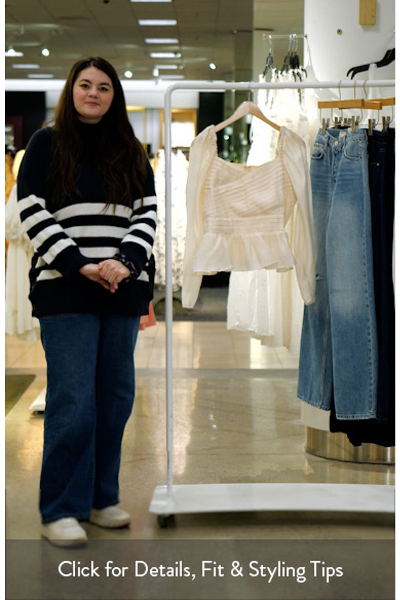 Pleated Peplum Blouse video