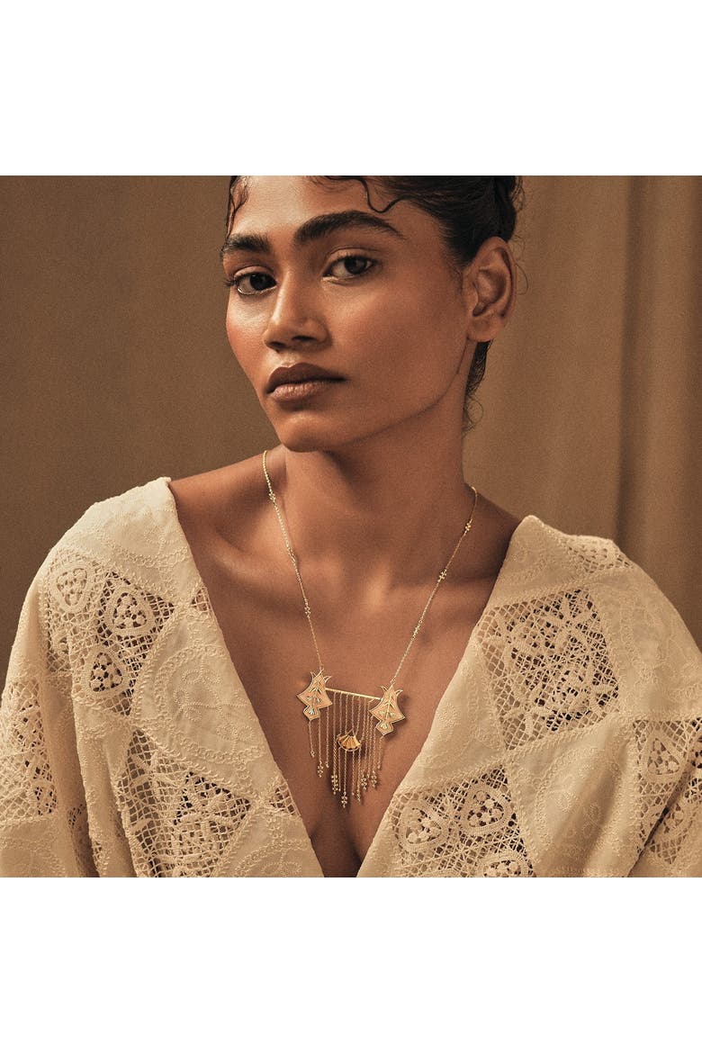 SERAI NECKLACE, Alternate, color, Gold Plated