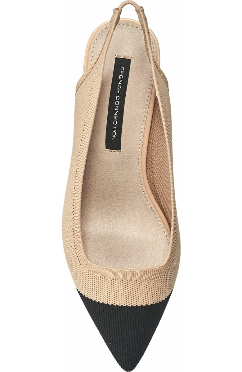 French Connection Viva Slingback Heel, Alternate, color, Nude Black