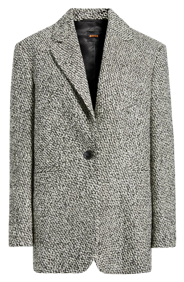 BOSS Orange Jasata One-Button Blazer, Alternate, color, Grey Multi